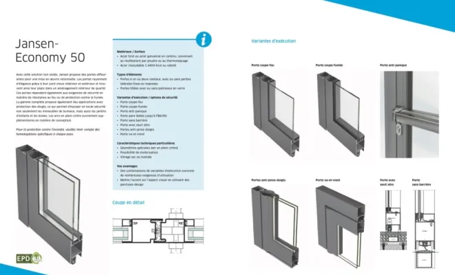 Notre gamme Décasystem Jansen pour la fabrication de menuiseries acier, Grenoble, Fontaine serrurerie